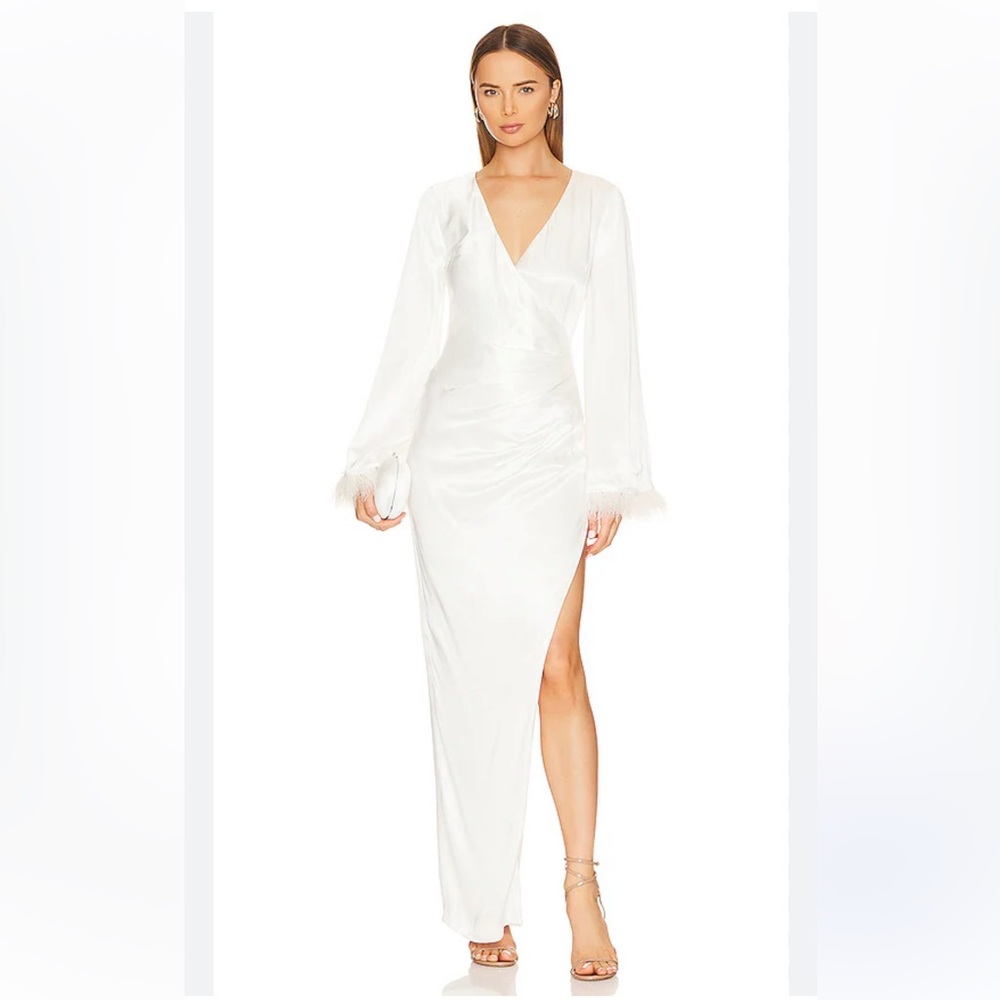 Lovers and Friends Revolve Leith Gown in White Size Small NWT